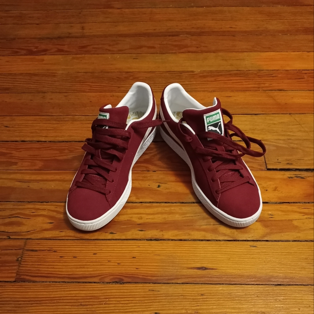 Puma Men's Sneakers in Burgundy and White